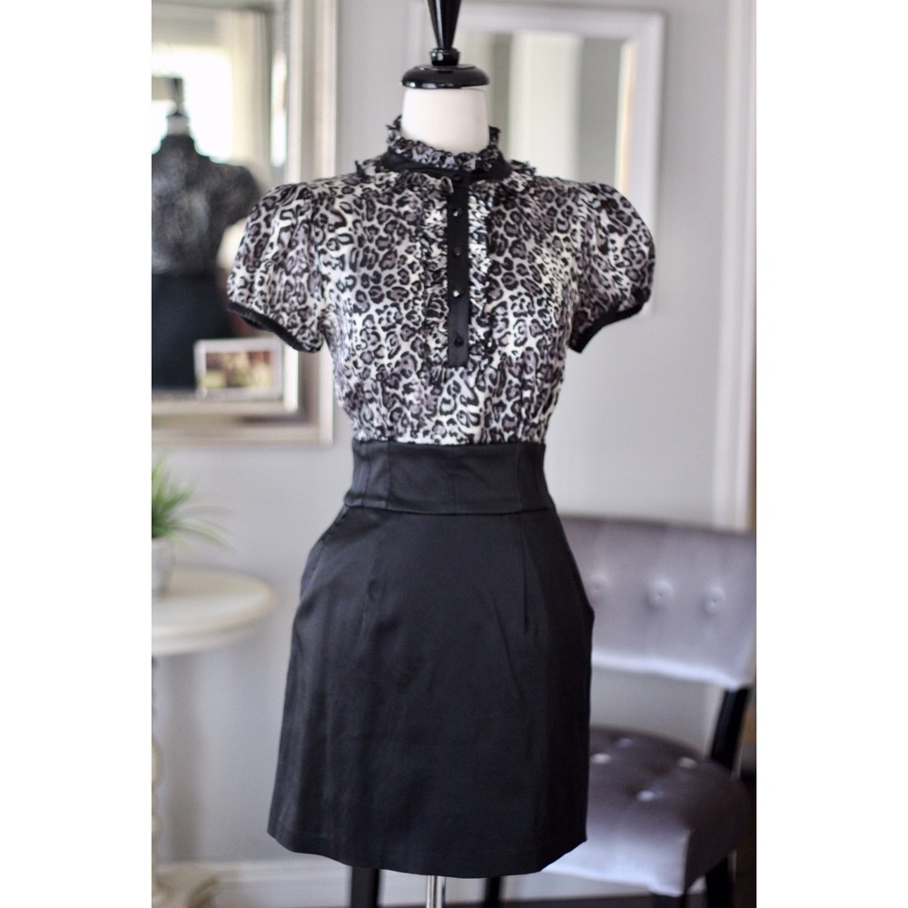 Bebe brand leopard/pencil skirt dress